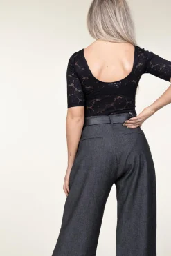 Cheap ba&sh Lace Body Lulu | Black... | | Little Soho