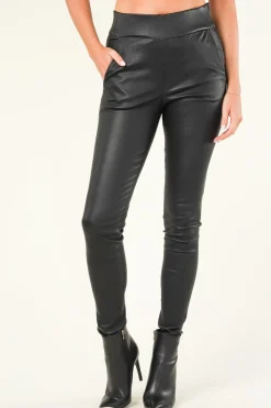 Online STUDIO AR Lamb Leather Stretch Leggings Eden | Black... | | Little Soho