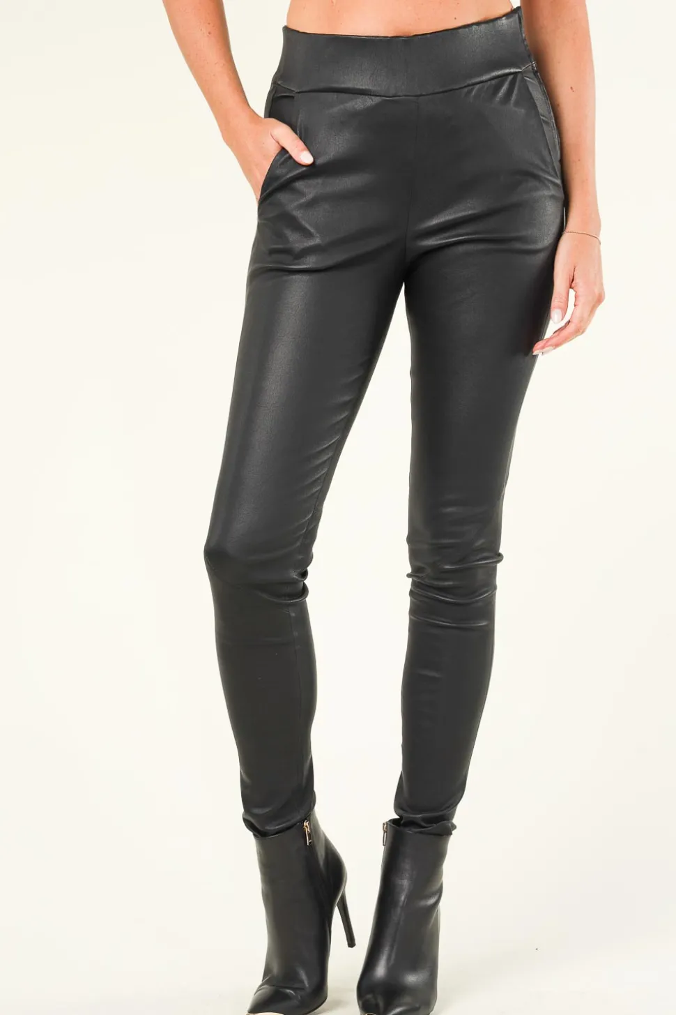 Online STUDIO AR Lamb Leather Stretch Leggings Eden | Black... | | Little Soho