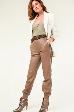 Outlet Toral Leather Ankle Boots Soraya | Metallic Taupe... | | Little Soho