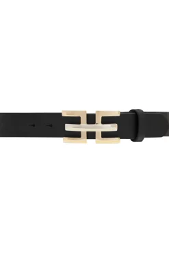 Sale Depeche Leather Belt With Gold Colored Buckle Alce | Black... | | Little Soho