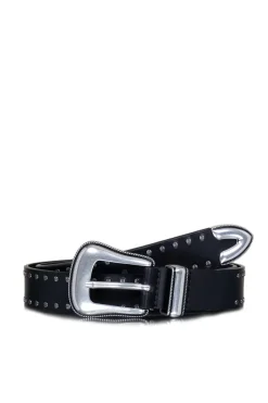 Hot IRO Leather Belt With Studs Dorsy | Black... | | Little Soho