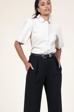 Cheap Ibana Leather Blouse With Studs Tanra | Natural... | | Little Soho