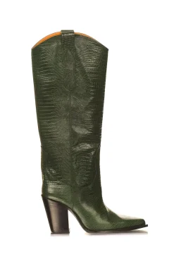 Clearance Toral Leather Boots Ana | Green... | | Little Soho
