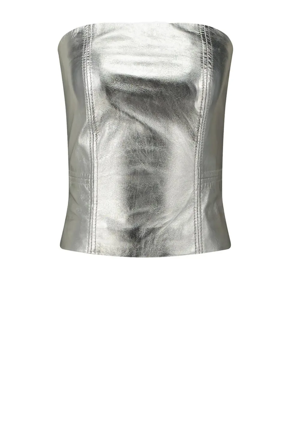 Outlet Ibana Leather Bustier Taar | Silver... | | Little Soho