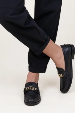 Cheap Twinset Leather Loafers Lover | Black... | | Little Soho