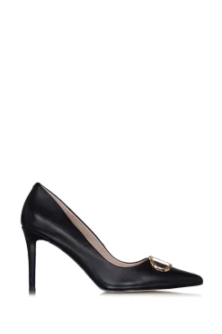 Discount Twinset Leather Logo Pumps Maxie | Black... | | Little Soho