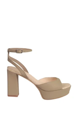 Online 45374 Leather Sandals With Platform Charleze | Green... | March23 | Little Soho