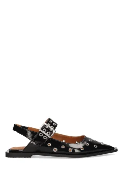 Sale Toral Leather Sandals With Silver Colored Details Casandra | Black... | | Little Soho