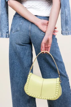 Cheap Gianni Chiarini Leather Shoulder Bag Helena | Yellow... | | Little Soho