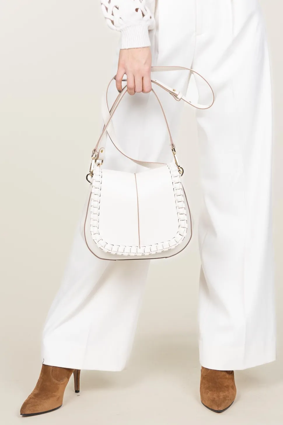 Store Gianni Chiarini Leather Shoulder Bag Helena | Natural... | | Little Soho