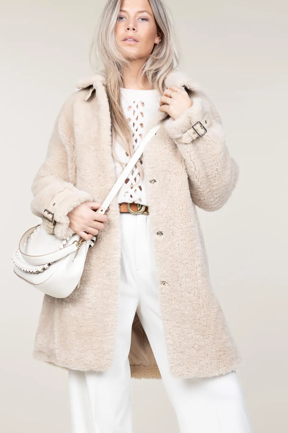 Store Gianni Chiarini Leather Shoulder Bag Helena | Natural... | | Little Soho