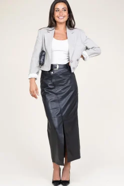 Outlet Alter Ego Leather Skirt Lima | Black... | | Little Soho