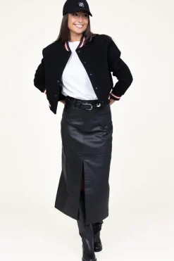 Hot Co'Couture Leather Skirt Phoebe | Black... | | Little Soho