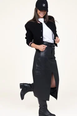 Hot Co'Couture Leather Skirt Phoebe | Black... | | Little Soho