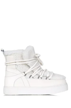 Online Est'Seven Leather Sneakers Mouton Fur | Natural... | | Little Soho