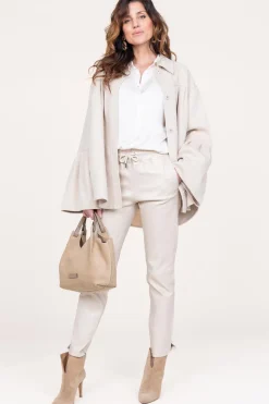 Cheap STUDIO AR Leather Stretch Jogger Naomi | Natural... | | Little Soho