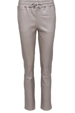 Best STUDIO AR Leather Stretch Jogger Naomi | Taupe Metallic... | | Little Soho