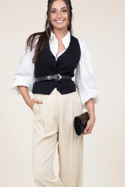 Outlet IRO Leather Waist Belt Sugar | Black... | | Little Soho