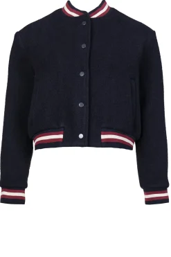 Best Sale ba&sh Lined Baseball Jacket Hugh | Black... | | Little Soho