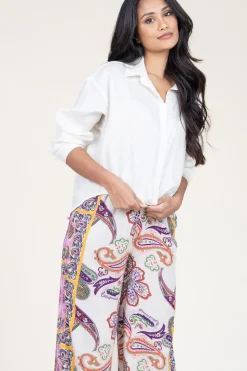 Sale Greek Archaic Kori Linen Blouse With Tie Detail Marlin | Natural... | | Little Soho