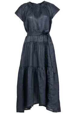 Shop Greek Archaic Kori Linen Dress Grace | Black... | | Little Soho