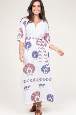 Best Greek Archaic Kori Linen Maxi Dress Thalia | Multi... | | Little Soho