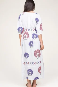 Best Greek Archaic Kori Linen Maxi Dress Thalia | Multi... | | Little Soho