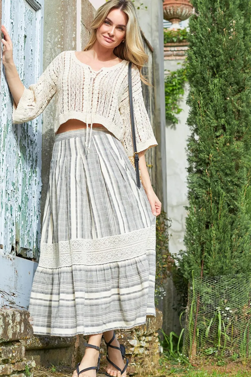 Cheap Stella Forest Linen Mix Maxi Skirt Fiorella | Black... | | Little Soho