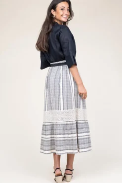 Cheap Stella Forest Linen Mix Maxi Skirt Fiorella | Black... | | Little Soho