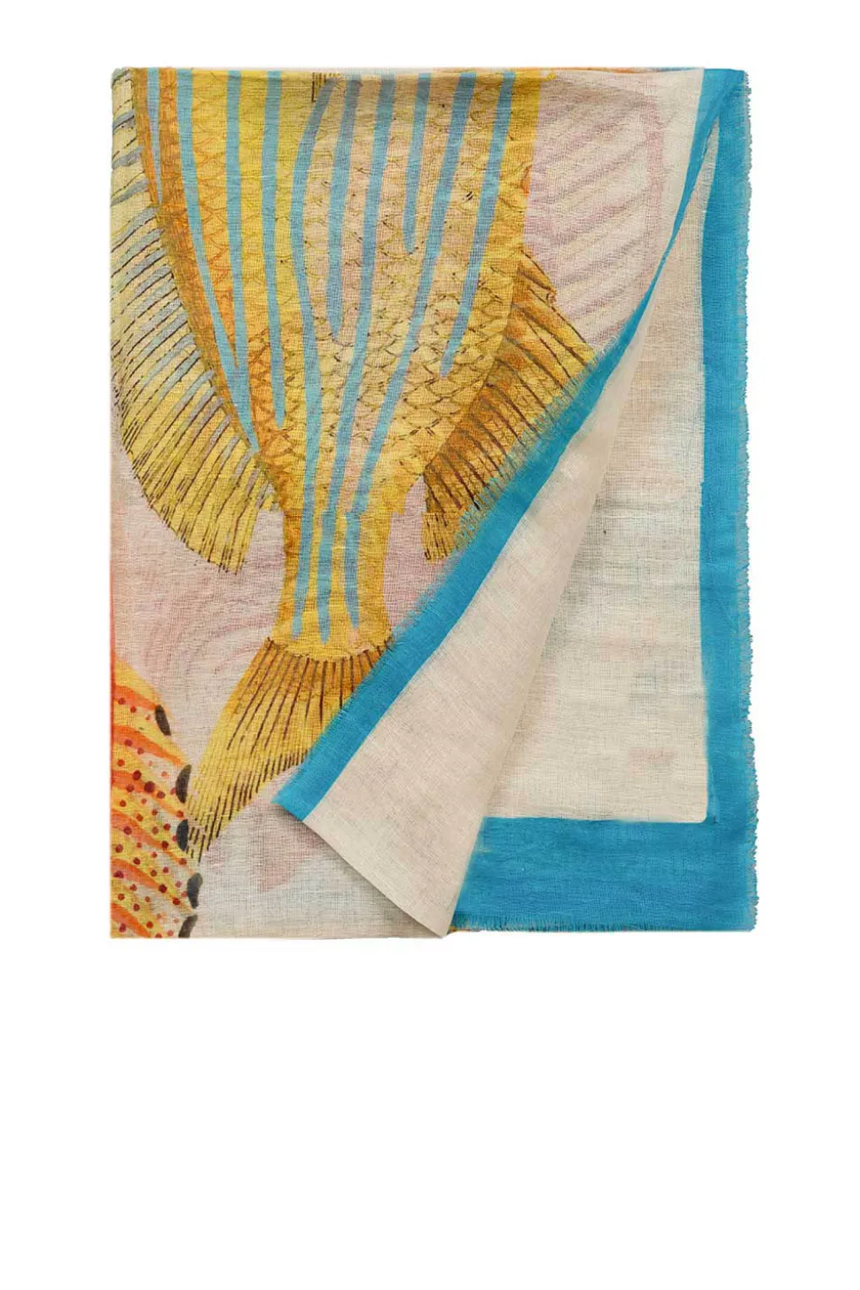 Sale Moment Amsterdam Linen Mix Scarf With Print Marloes | Multi... | | Little Soho