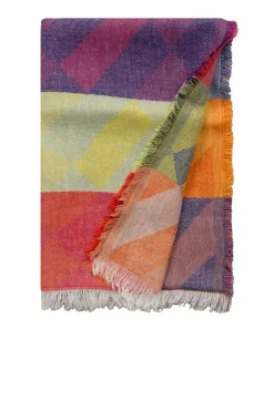Discount Moment Amsterdam Linen Mix Scarf With Print Lilly | Multi... | | Little Soho