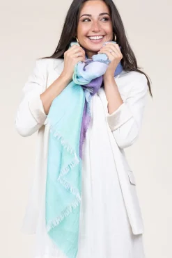 Cheap Moment Amsterdam Linen Mix Scarf With Print Tara | Multi... | | Little Soho