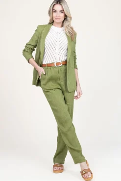 Sale Louizon Linen Mix Trousers Nadere | Green... | | Little Soho