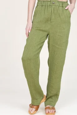 Sale Louizon Linen Mix Trousers Nadere | Green... | | Little Soho
