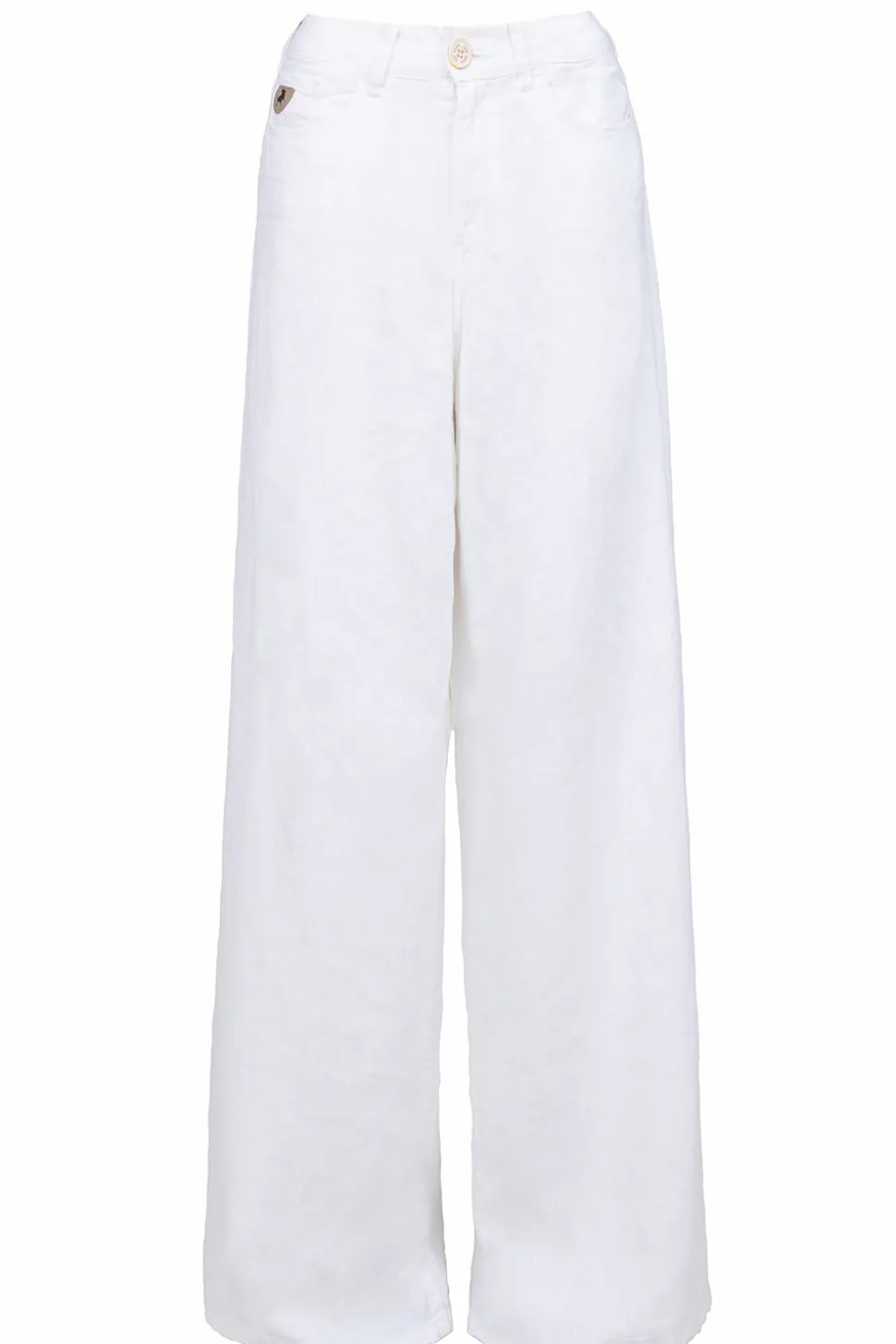 Store Lois Jeans Linen Mix Wide Leg Pants Marlene | White... | | Little Soho