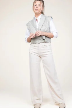Best Lois Jeans Linen Trousers Skater | Ecru... | | Little Soho