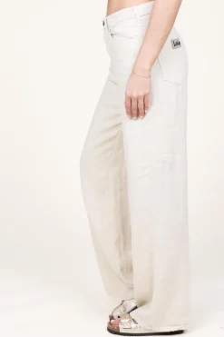 Discount Lois Jeans Linen Trousers Skater | Natural... | | Little Soho