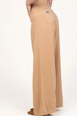 Cheap Lois Jeans Linen Wide Leg Pants Marlene | Camel... | | Little Soho