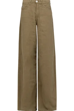 Cheap Lois Jeans Linen Wide Leg Pants Marlene | Green... | | Little Soho