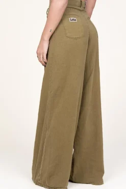 Cheap Lois Jeans Linen Wide Leg Pants Marlene | Green... | | Little Soho