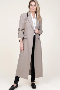 Clearance Second Female Long Coat Maxine | Beige... | | Little Soho