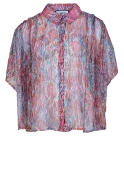 Fashion Berenice Lurex Blouse Calina | Pink... | | Little Soho
