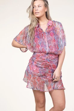 Fashion Berenice Lurex Blouse Calina | Pink... | | Little Soho