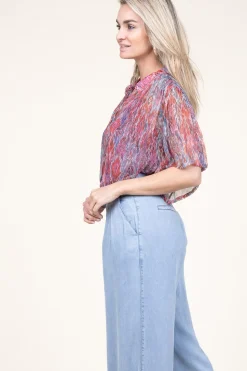 Fashion Berenice Lurex Blouse Calina | Pink... | | Little Soho