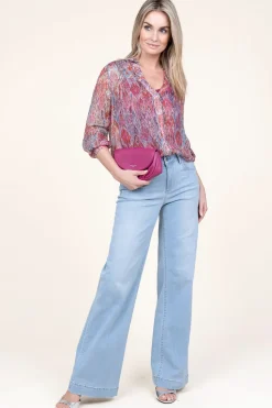 Best Sale Berenice Lurex Blouse Capucine | Pink... | | Little Soho
