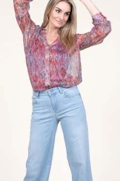 Best Sale Berenice Lurex Blouse Capucine | Pink... | | Little Soho