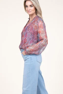 Best Sale Berenice Lurex Blouse Capucine | Pink... | | Little Soho