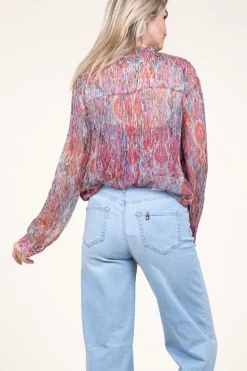 Best Sale Berenice Lurex Blouse Capucine | Pink... | | Little Soho