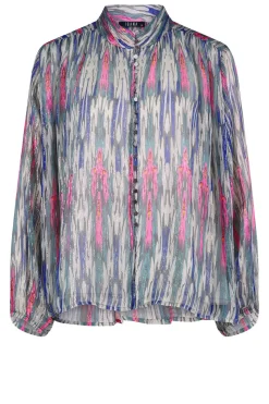Store Ibana Lurex Blouse With Print Talici | Multi... | | Little Soho